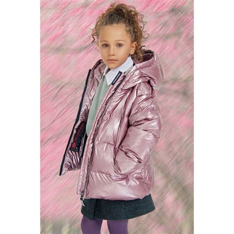 Freedomday Girls Pink Metallic Padded Jacket — Bambinifashioncom