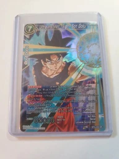 Ultra Instinct Sign Son Goku Sr Foil Dragon Ball Super Card Game Nm Tcg