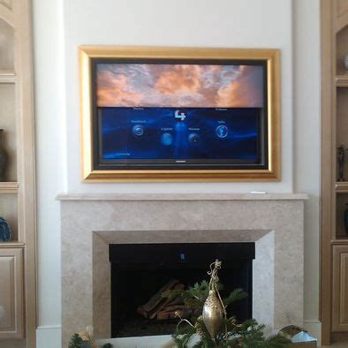 Picture frame tv above fireplace. framed tv over fireplace - Bing Images | Gary Living Room ...