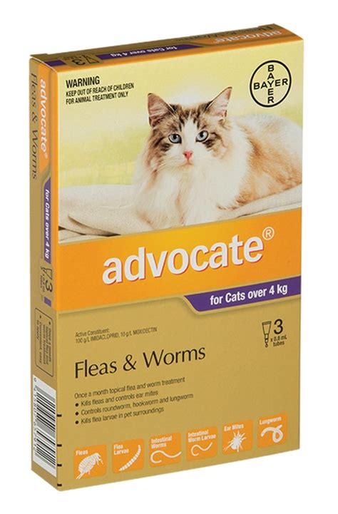 Advocate Fleas And Worms For Cats Kittens Over 4kg Petworkz