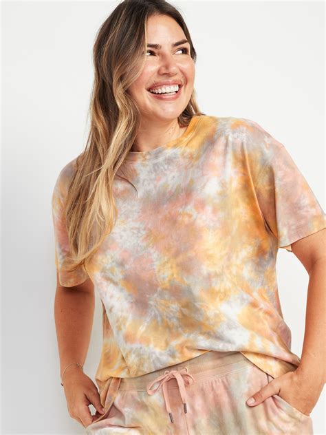 Loose Vintage Tie Dye Easy T Shirt For Women Old Navy
