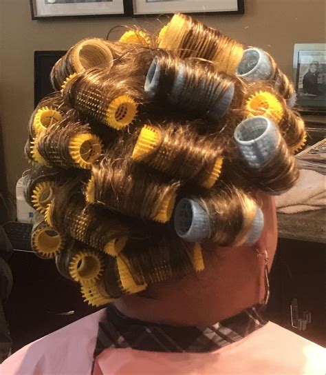 Pin By Staci Roslein On Roller Set Permed Hairstyles Hair Rollers