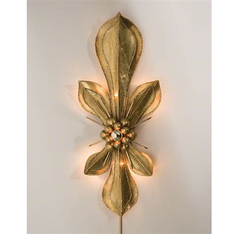 Msrp a little french flair that will reflect your dazzling eye for design! GLOBAL VIEWS | products | Brass Fleur de Lis Wall Sconce