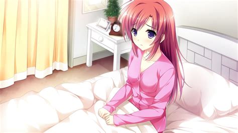 Woman Anime Character Lying Sitting On Bed Hd Wallpaper Wallpaper Flare The Best Porn Website