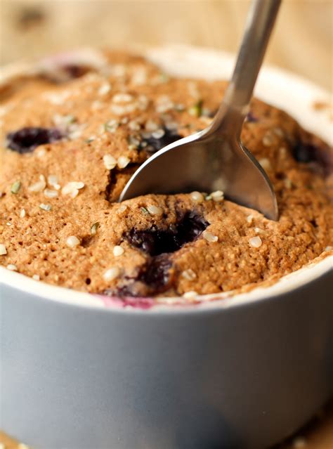 Blueberry Muffin In A Mug Vegan Gluten Free Oil Free
