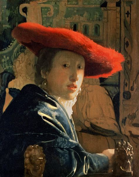Muchacha Con El Sombrero Rojo De Vermeer La Gu A De Historia Del Arte