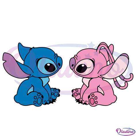 Stitch And Angel Love Svg Digital File Disney Svg