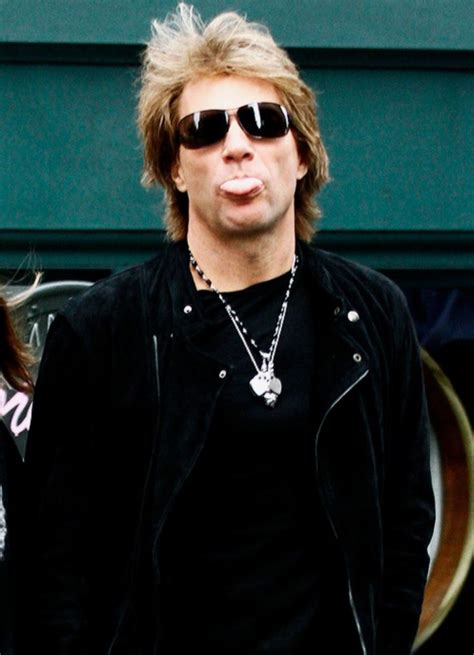 Lead vocalist jon bon jovi was dressed in all black and sported long gray and luscious hair. Pin by Bon*Jovi Girl on Jon Bon Jovi | Shaggy long hair ...