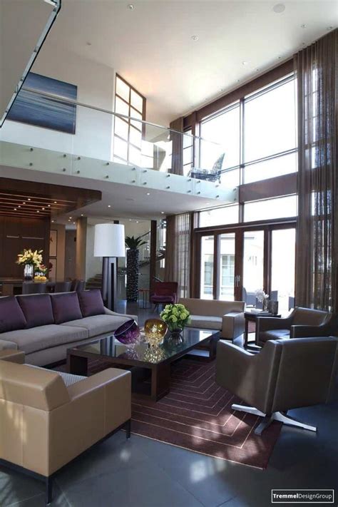 4 Living Room And Loft Walkway Tremmel Design Group