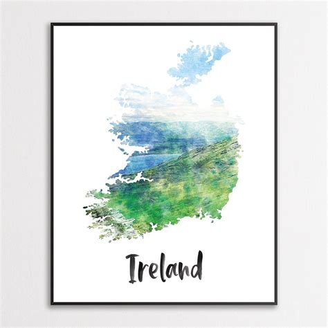 Ireland Print Ireland Watercolor Print Ireland Canvas Etsy Nederland