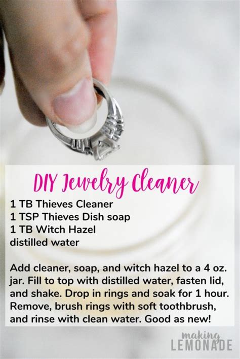 Diy Bling Wash Natural Jewelry Cleaner Making Lemonade