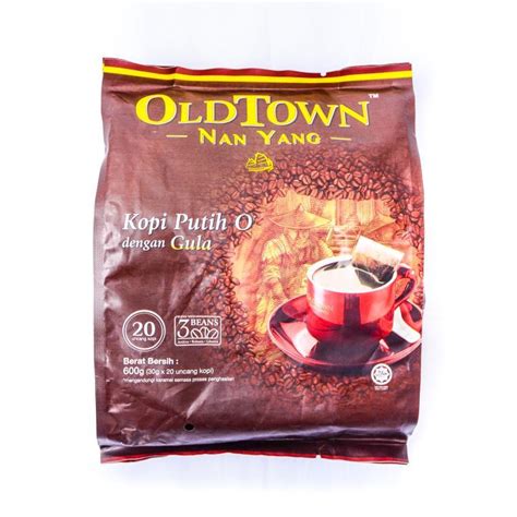 Pia sundhage / futebol feminino: Malaysia Old Town Nan Yang 2 In 1 White Coffee O with Sugar 20 X 30G (600G) - Ground Coffee