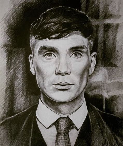 Pin By G On Cillian Murphy Portrait Pencil Portrait Drawing Peaky Blinders Poster