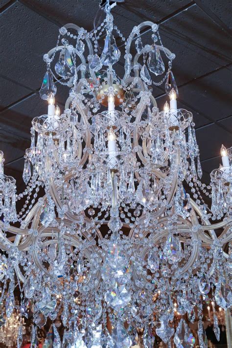 Large Swarovski Crystal Chandelier With 24 Lights For Sale At 1stdibs