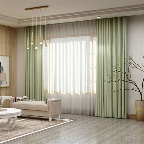 Free delivery and returns on ebay plus items for plus members. Solid Light Green Curtain Modern Silk Imitation Curtain ...