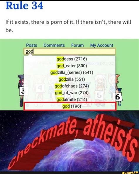 Rule If It Exists There Is Porn Of It If There Isn T There Will God Goddess God