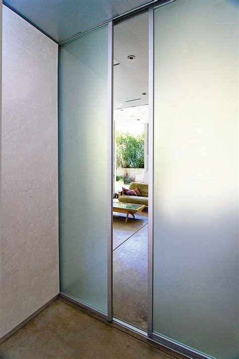 Frosted Glass Room Dividers Separate Space But Allow Natural Light To