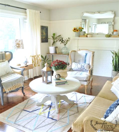 Simple Fall Living Room Decor Jennifer Rizzo