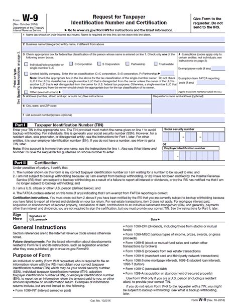 Irs W9 Printable Form 2023 Printable Forms Free Online