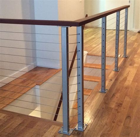 Interior Cable Railing With Hardwood By Sdcr Cable Railing Interior