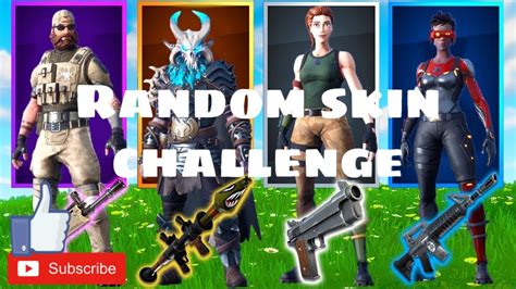 Fortnite Random Skin Challenge Youtube