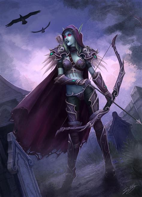 Lady Slyvanas Warcraft Art World Of Warcraft Sylvanas Windrunner