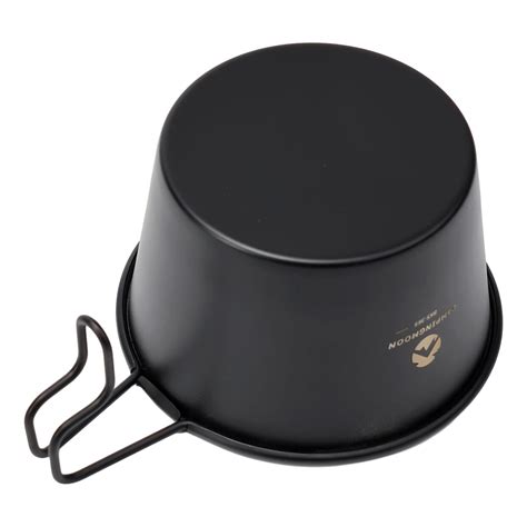 Black Titanium Coated Outdoor Bowl with Steamer Elevate Your Culinary
