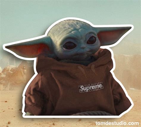 Supreme Baby Yoda Tomde Studio