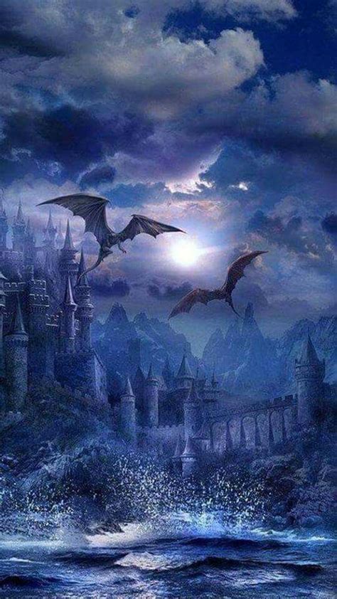 Pin By Pat Chouly On Fantasy And Dreams Fantasy Landscape Dragon Art