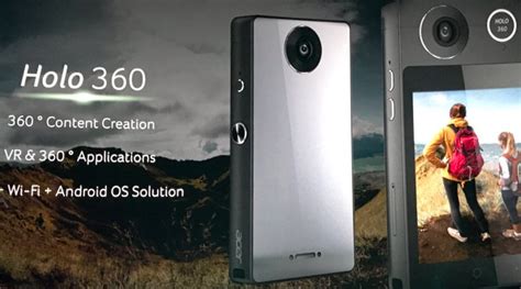 全球首款！acer正式推出holo 360相机：拍360照片视频、android系统、内置lte网络！