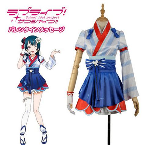 Love Live Sunshine Tsushima Yoshiko Aqours Mijuku Dreamer Kimono Cosplay Costume Ebay