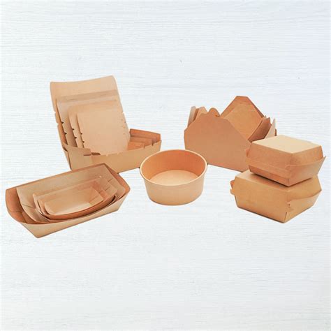 Compostable Kraft Paper Food Container B And H Packaging Ltd