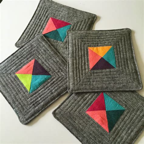 Quilted Coasters | Quilted coasters, Small quilted gifts, Quilted gifts