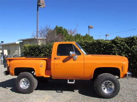 1976 Chevy C10 4x4 Step Side Short Bed 350 V8 Lots Of Rebuilt And