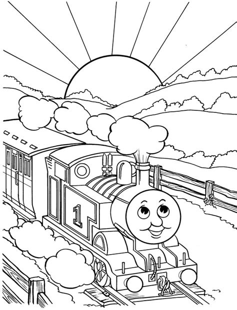 Mewarnai Gambar Thomas The Train