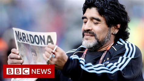 Diego Maradona Argentina Legend Dies Aged 60 Bbc News Youtube