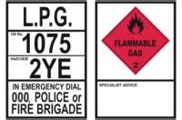 Flammable Gas Sign Hazchem National Safety Signs