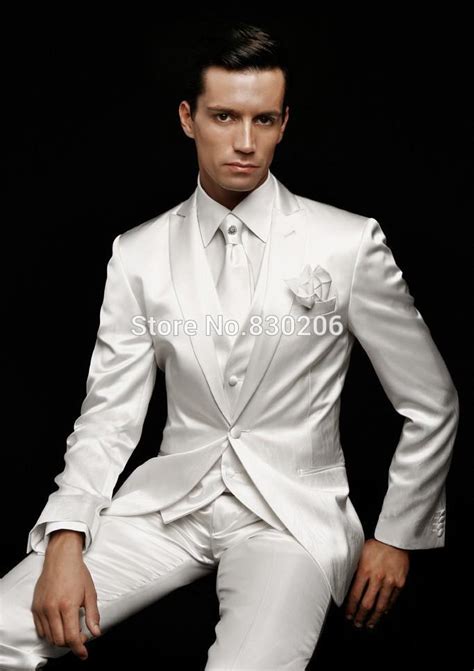 New Arrival White Wedding Suits For Men 2015 Mens Tuxedo Suits Wedding