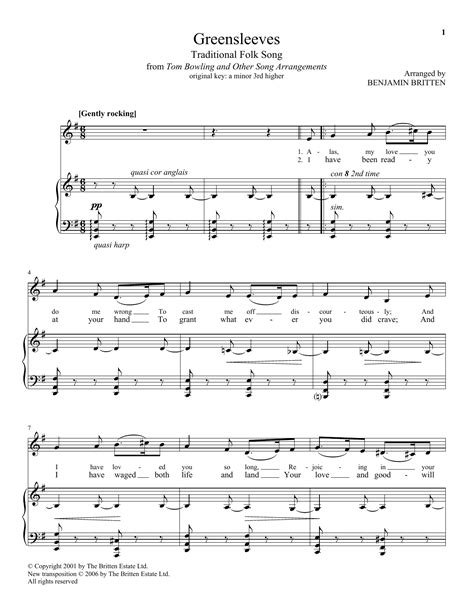 However, you or someone else can sing along. Greensleeves (Piano & Vocal) - Print Sheet Music Now