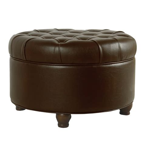 Homepop Large Tufted Round Storage Ottoman Multiple Colors Walmart
