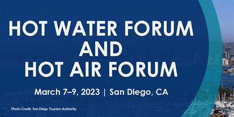 Aceee Opens Call For Abstracts For The 2023 Hot Water Forum And Hot Air