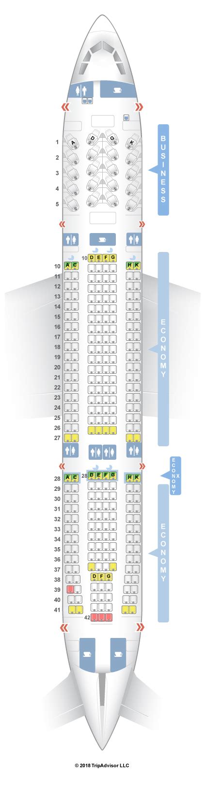 Delta Airlines Airbus A330 200 Seating Chart