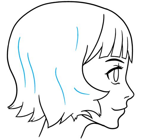 How To Draw An Anime Girl Side View Really Easy Drawing