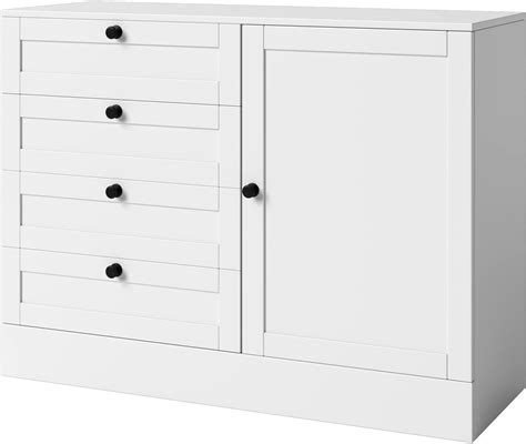 Levan Home Contemporary 4 Drawer Engineered Wood Chest