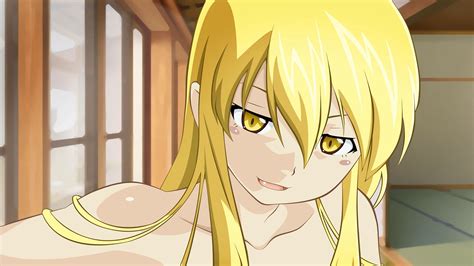 Anime Anime Girls Oshino Shinobu Blonde Long Hair