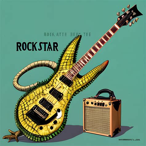 Rock Star Crocodile. - Arthub.ai