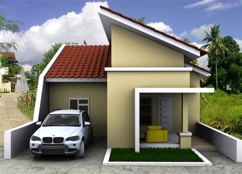 model teras rumah atap miring minimalis rumah impian