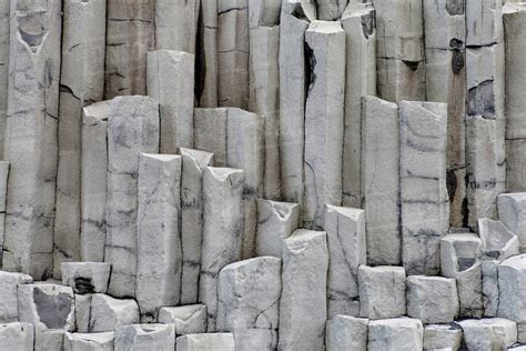 Close Up Of Basalt Column Iceland Stock Photo Dissolve