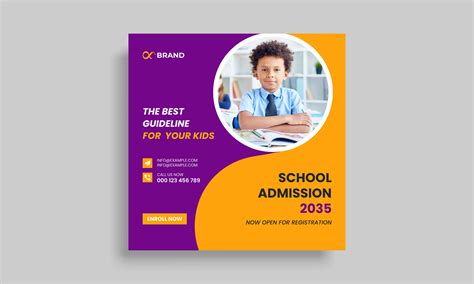 School Admission Post Banner Design Graphic By Mdnural559 · Creative