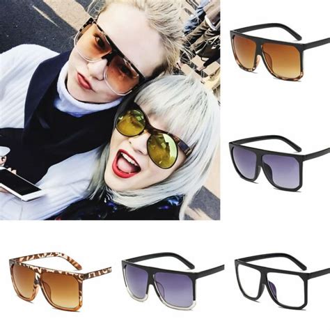 Cat Eye Women Square Sunglasses Designer Retro Big Frame Eyeglass